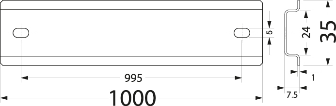 Bracket WTH 21/TH35/1000