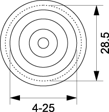Flexible gland Pe-25
