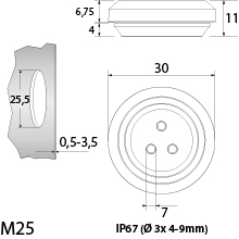 Multigate TSSM M25 White, multi
