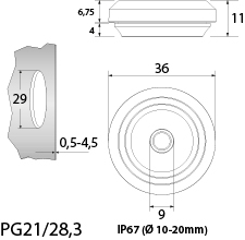 Multigate TSS PG21/28.3, grey