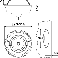Two-component multigate TKS KLIK M20 B, IP67