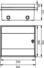 Hermetic distribution board RHp-12ZB