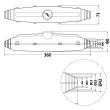 Cable Joint MM13, Ø20-42mm, 670ml Resin, Insulation Tape, GELEBOX