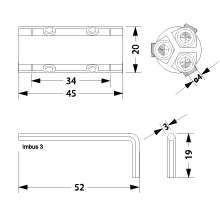 Cable connector for GELEBOX - ZKMZGEL145, 3x1.5-6mm², with key
