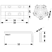 Cable connector for GELEBOX - ZKMZGEL180, 5x1.5-6mm², with key