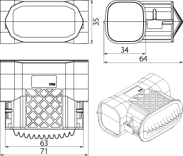 Gel Cable Joint  GELEBOX CNP3106, IP68