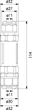 Złączka kablowa SPN 325 (3x2.5), 250V AC, 16A, IP68