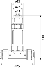 Złączka kablowa SPNT 325 (3x2.5) trójnik, 250V AC, 16A, IP68