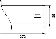 Mounting rail for UNIbox TH-Uni-1