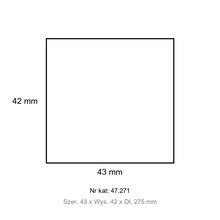Listwa ze złączem z zaciskami śrubowymi - LZS UNI0 - UNIbox, 2 x (39 x 10 mm2), 275mm