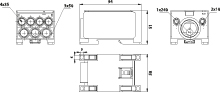 Terminal Block DB18A-N, 315A, input: Tinned Aluminium