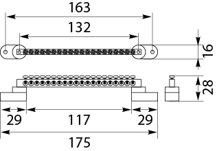 N and PE Terminal strip LZPB-20P
