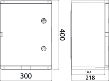 Enclosure UNI PRO 3D IP67 300×400×220 grey