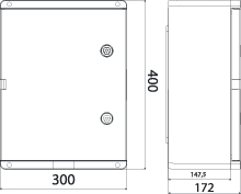 Enclosure UNI PRO 3 IP67 300×400×170 grey