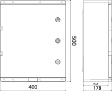 Enclosure UNI PRO 4/T IP67 400×500×180 transparent