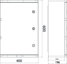 Enclosure UNI PRO 5/T IP67 400×600×200 transparent