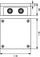Installation Box VP-52 With terminals, 4-screw Lid, IP55