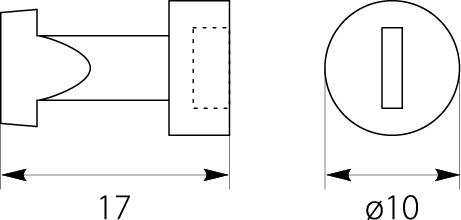 Mocowanie Uniwersalne do maskownic DARP, kolor: biały