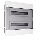 Flush Distribution Board SRp-36/2, N+PE (2x18), IP40, transparent door
