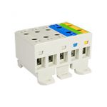 Connector WLZ35/5x16/sssnz, color: 3x gray, blue, yellow-green, TH35