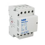 Stycznik modułowy SM40A/4NO/3P, 40A, styki 4xNO (normalnie otwarte), cewka 230V, 3-modułowy