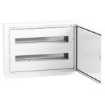 Flush Distribution Board DARP-48 (2x24), lacquered aluminium door, descriptive labels, aluminum TH rail (eurobus), IP54