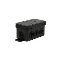  - Installation Box V8, surface, black, without terminals, lid click-clack, 8 rubber glands, IP54