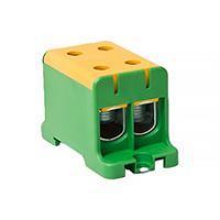 WLZ Connectors - Zacisk WLZ35/2x150/z Al/Cu, na szynę TH35, do podłoża, kolor żółto-zielony, Cu320A Al290A