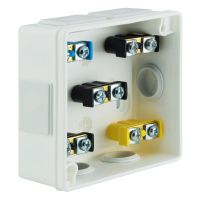 VP, V Boxes - White colour - Installation Box VP-22 With terminals, 2-screw Lid, IP55