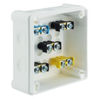 VP, V Boxes - White colour - Installation Box VP-42 With terminals, 4-screw Lid, IP55