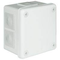VP, V Boxes - White colour - Installation Box VP-43 Without terminals, 4-screw Lid, IP55