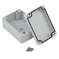 Industrial Hermetic Boxes PHP - Hermetic Box PHP-56, with cast gasket, lid on screws, gray, IP67