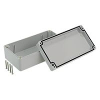 Industrial Hermetic Boxes PHP - Hermetic Box PHP-58, with cast gasket, lid on screws, gray, IP67