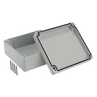 Industrial Hermetic Boxes PHP - Hermetic Box PHP-59, with cast gasket, lid on screws, gray, IP67