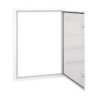DARP Accessories - Lacquered aluminium door with frame DR96 for Flush Distributrion Board DARP-96, color: white