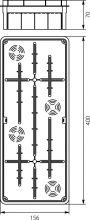Flush junction boxes Pp/t 10     (400 x 156 x 66)