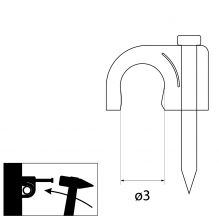 FLOP-3 Cable round clip 